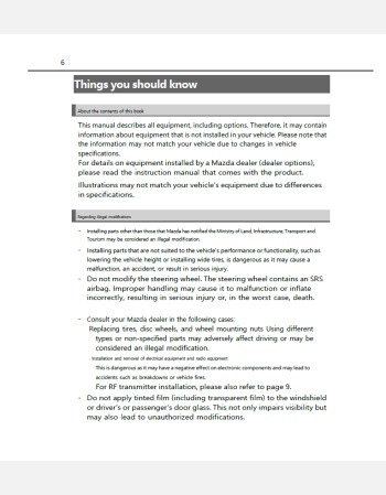 mazda bongo brawnyvan 2019- 2020 owners manual in english